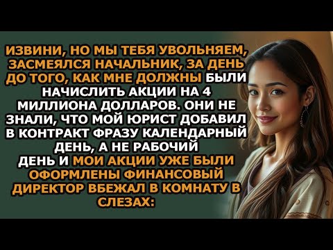 Видео: Они пытались меня уволить,но мои акции на 4 миллиона долларов уже были оформлены на меня