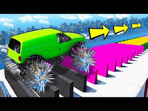 Видео: КАК ДАЛЕКО ПО КОЧКАМ ПРОЕДЕТ ОГРОМНАЯ МАШИНА КОЛЮЧКА В ГТА 5! РУССКИЕ ДОРОГИ В GTA ONLINE!