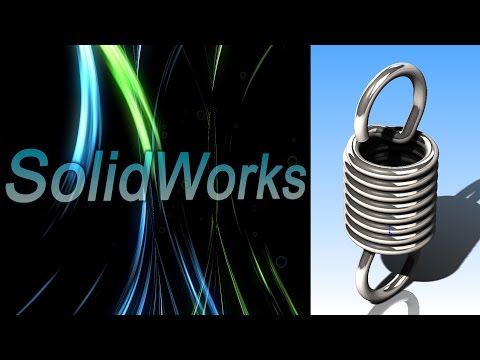 Видео: SolidWorks. Пружина растяжения. Часть II (Урок 10.2) / Уроки SolidWorks