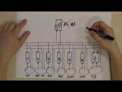 Видео: Т 12.2 Схемы сборки группового квартирного щитка