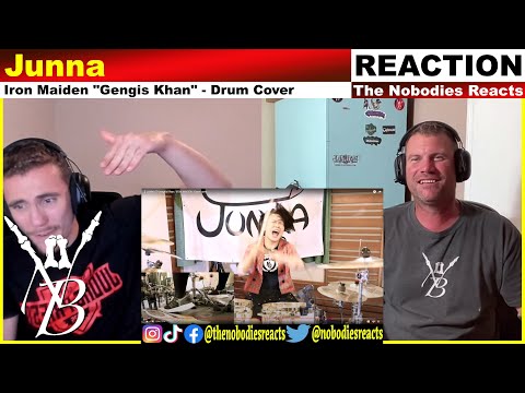 Видео: РЕАКЦИЯ на кавер на барабанную композицию Junna "Iron Maiden - Genghis Khan"!