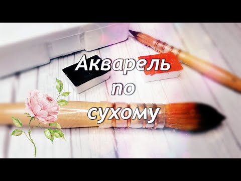 Видео: Что такое акварель "по сухому". Рисуем акварельный скетч. Акварель для начинающих🌸