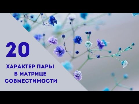 Видео: Совместимость.20 энергия в характере пары.Матрица судьбы.