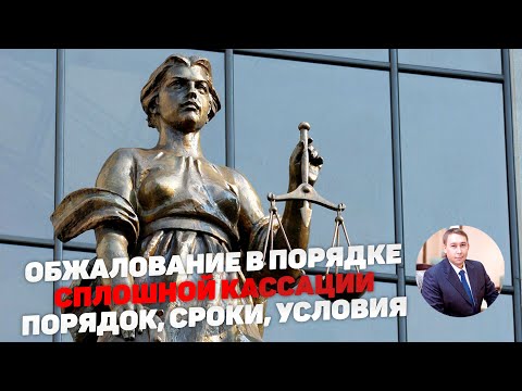 Видео: Сплошная кассация по уголовному делу. Порядок обжалования. Особенности. Сроки.