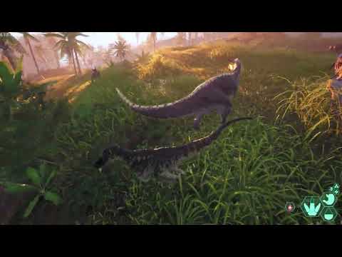 Видео: THE ISLE EVRIMA - Омнираптор берет измором Диаблоцератопса!
