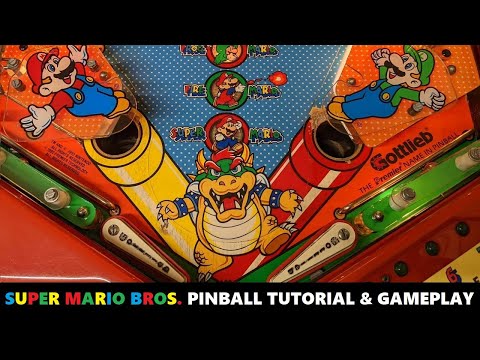 Видео: Учебное пособие и игровой процесс Super Mario Bros. Mushroom World Pinball (Готлиб, 1992)