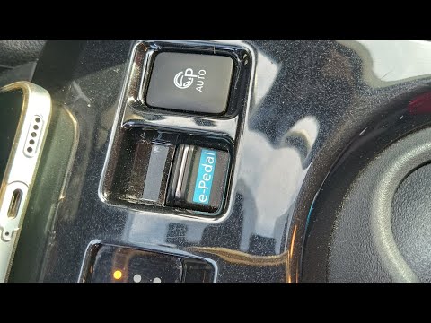 Видео: Nissan leaf ZE1 режимы D, B, eco, e-pdal