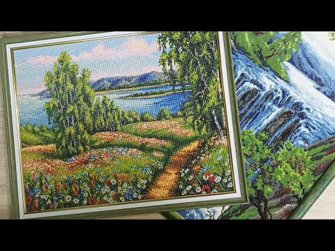 Видео: Алмазная мозаика. Отчëтное видео о СП "По полям, по лесам". + бонус в конце. 