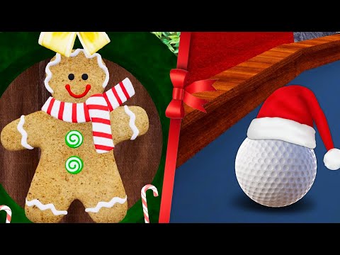 Видео: Рекви катает Новогодние шары // Golf It!