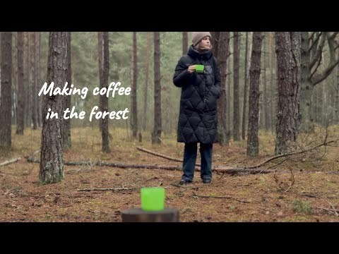 Видео: Кофе в лесу – уютная атмосфера без слов
