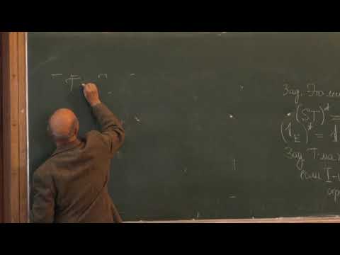 Видео: Хелемский А.Я. - Функциональный анализ. Часть 1 - 7. Сопряженный оператор. Самосопряженные операторы