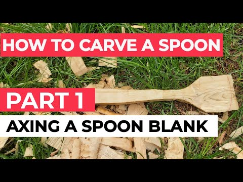 Видео: Как вырезать ложку. Часть 1. Вытачивание заготовки ложки.