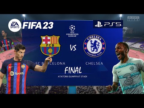 Видео: FIFA 23 Барселона-Челси Финал Лиги Чемпионов УЕФА PS5