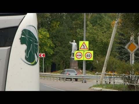 Видео: Трасса М5, город Шацк, Рязанская область - проходим сквозь город