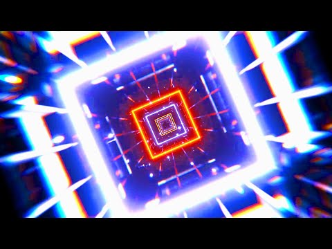 Видео: 🔷 Заставка 4K – Оранжево-Синяя Неоновая Спираль | Футуристический Визуал для VJ (Без Звука)