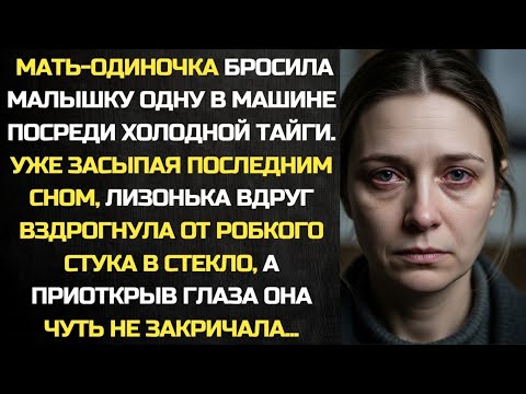Видео: Мать-одиночка бросила малышку одну в машине посреди тайги. Уже засыпая последним сном, малышка вдруг