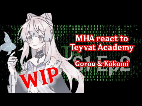Видео: MHA react to Genshin Impact / МГА реагирует на Академию Тейват || WIP || S1 Ep2