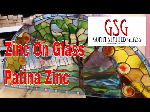 Видео: Цинк на арочном окне и патина цинк V303