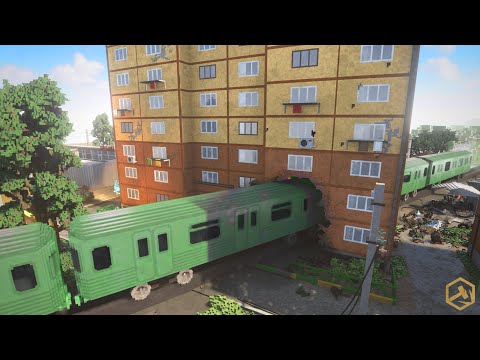 Видео: ПОЕЗД В КВАРТИРЕ! РЕЛЬСЫ ЧЕРЕЗ ЖИЛОЙ ДОМ | Teardown