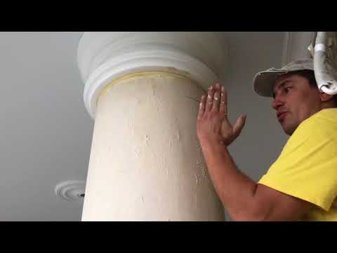 Видео: Как шпаклевать колонны  под венецианку??
