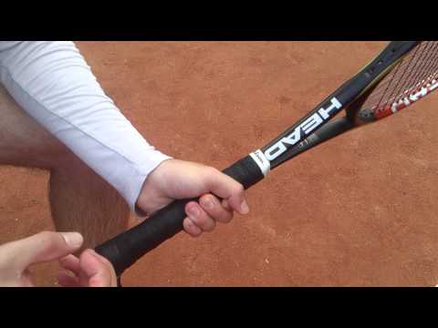 Видео: Теннис. Хватки при ударах слева.