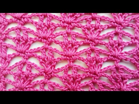 Видео: Узор крючком 8. Сrochet pattern.