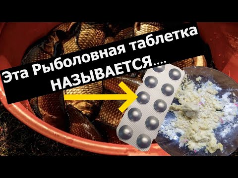Видео: Таблетка для Рыбалки. Название таблетки которую обожает карась. Рыболовная насадка. Активатор клёва.