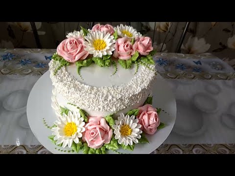 Видео: Торт на день рождения