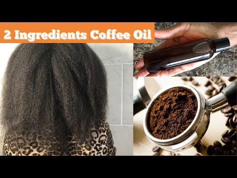 Видео: 2 ингредиента Кофейное масло Не смывать || Кофейное масло для роста волос || MKM Naturals