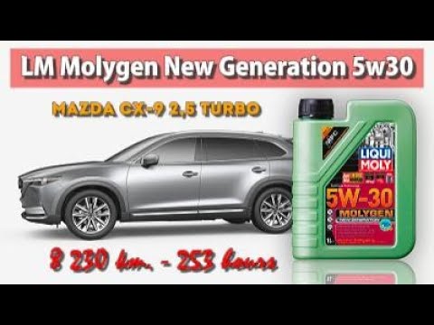 Видео: Liqui Moly Molygen NG 5w30 (отработка из Mazda CX-9, 8 230 км., 253 моточасов).