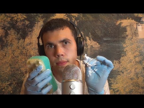Видео: ASMR 🎧 губки, пена для бритья и что нибудь еще