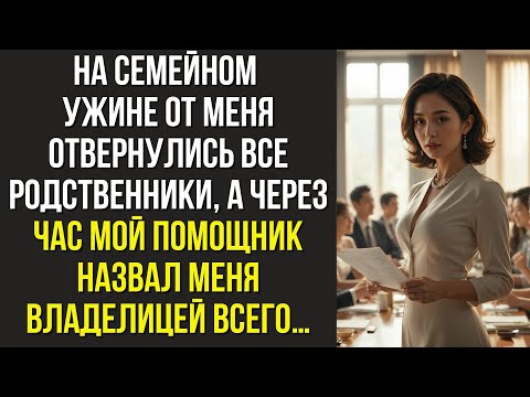 Видео: На семейном ужине от меня отвернулись все родственники, а через час мой помощник назвал меня