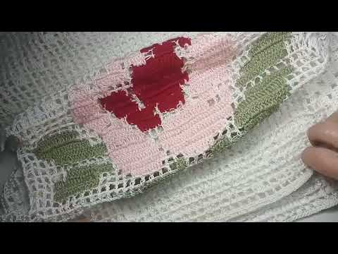 Видео: ТОП В ФИЛЕЙНОЙ ТЕХНИКЕ ВЯЗАНИЯ В СТИЛЕ БОХО С ЦВЕТНОЙ АППЛИКАЦИЕЙ