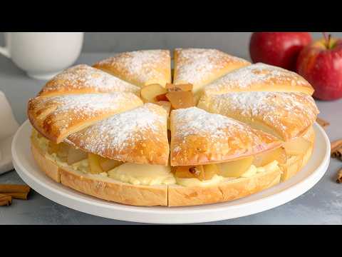 Видео: Торт за 15 минут! Яблочный пирог, который тает во рту! Все ищут этот рецепт!