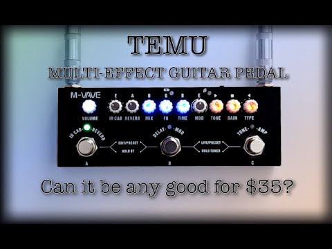 Видео: Детская гитарная педаль Temu Multi-effect / Cube. Есть ли от неё толк за 35 долларов?