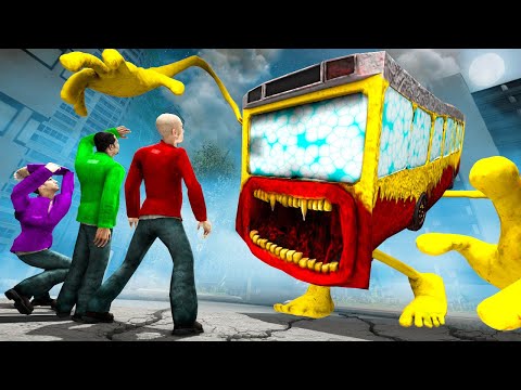 Видео: ХОДЯЧИЙ АВТОБУС ПОЖИРАТЕЛЬ ОХОТИТСЯ НА НАС! УГАР И БЕЗУМИЕ В Garry`s Mod