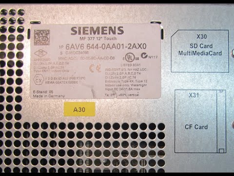 Видео: Замена touch screen на панели Siemens MP377 12 Touch (6VA6 644-0AA01-2AX0)