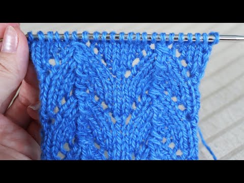 Видео: ✔ОЧЕНЬ КРАСИВЫЙ УГЛОВОЙ АЖУР| Узор спицами| Схема и подробный разбор