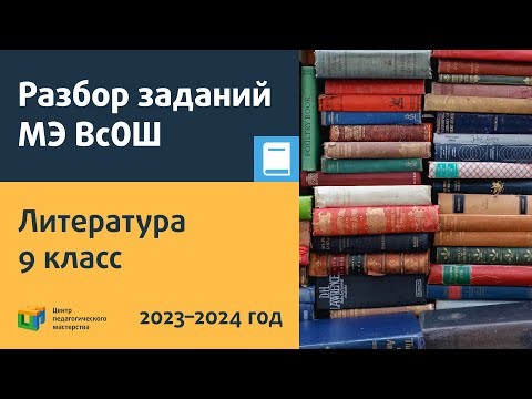 Видео: Разбор заданий МЭ ВсОШ по литературе 9 класс