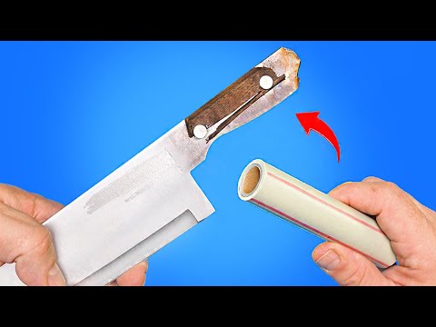 Видео: Новый метод! Немногие знают этот простой способ прикрепить нож! Как восстановить ржавый нож!