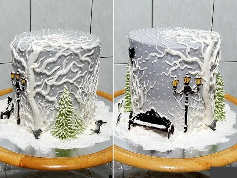 Видео: Торт ЗИМНИЙ- НОВОГОДНИЙ от SWEET BEAUTY СЛАДКАЯ КРАСОТА,  NEW YEAR CAKE DECORATION
