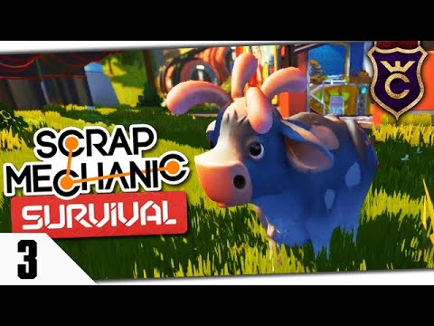 Видео: КРАФТБОТ И ЗАГОН ДЛЯ КОРОВЫ #3 Scrap Mechanic Survival