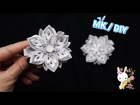 Видео: Зимний мастер-класс аккуратная "Снежинка" | канзаши / DIY snowflake from ribbons