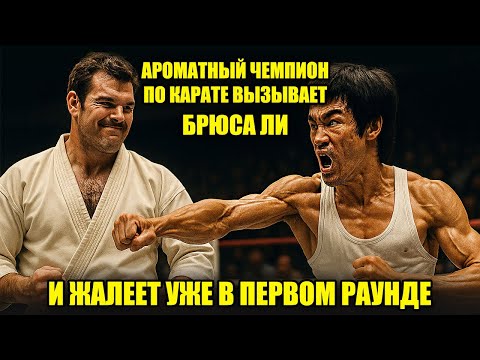 Видео: Высокомерный чемпион по карате вызывает Брюса Ли... и жалеет уже в первом раунде!