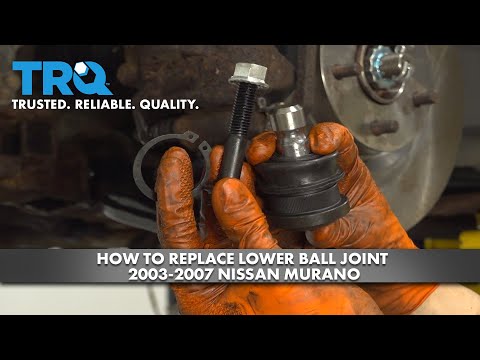 Видео: Как заменить нижний шаровой шарнир на Nissan Murano 2003-2007 годов