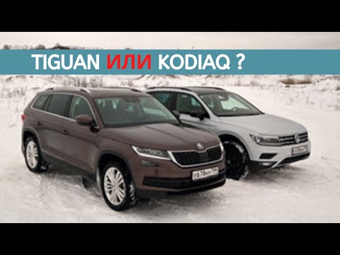 Видео: Volkswagen Tiguan или Skoda Kodiaq? Братобойня в немецком порядке