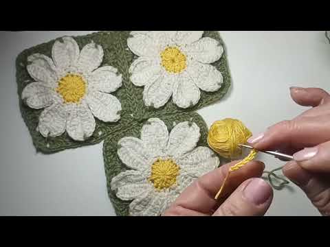 Видео: ОТЛИЧНАЯ ИДЕЯ ДЛЯ ПЛЕДА ИЗ РОМАШЕК