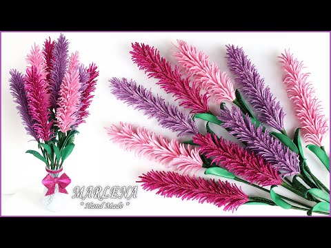 Видео: Я в восторге от простоты работы! Букет из фоамирана. Lavender Flowers. EVA Foam DIY