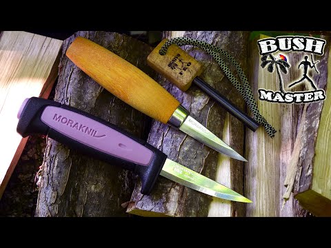 Видео: Нож Morakniv Precision против Mora Woodcarving 120