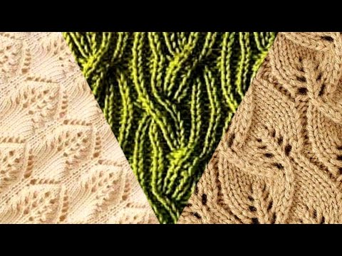 Видео: 14 схем вязания красивейших узоров спицами.14 knitting patterns of the most beautiful patterns.